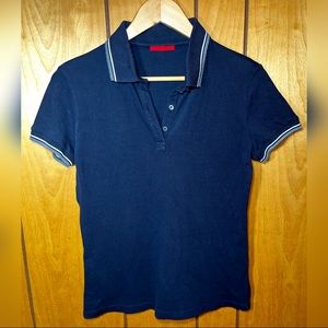 Navy Blue Prada Button-Up